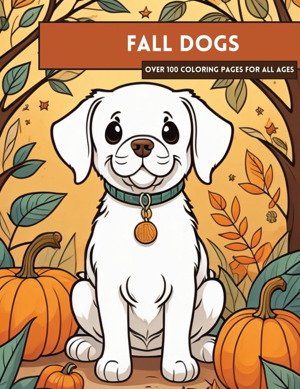Kniha Fall Puppies Coloring Book 