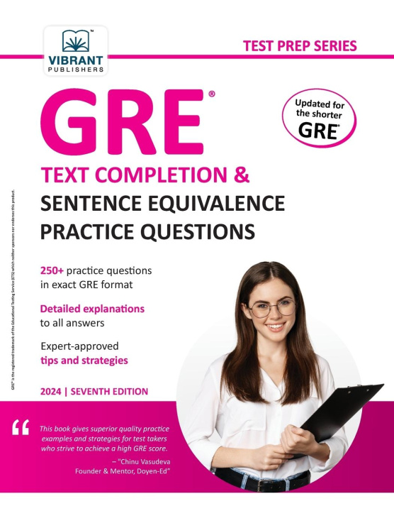 Книга GRE Text Completion and Sentence Equivalence Practice Questions Vibrant Publishers