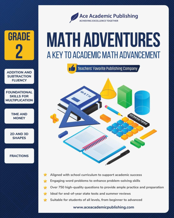 Kniha Math Adventures - Grade 2 Ace Academic Publishing
