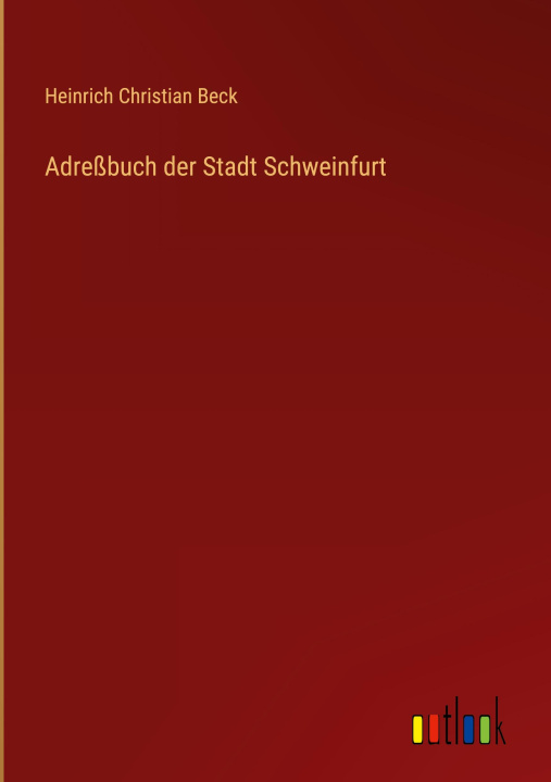 Carte Adreßbuch der Stadt Schweinfurt 