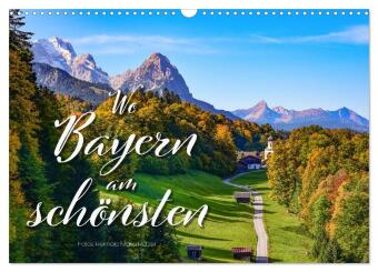 Calendar / Agendă Wo Bayern am schönsten ist (Wandkalender 2024 DIN A3 quer), CALVENDO Monatskalender 