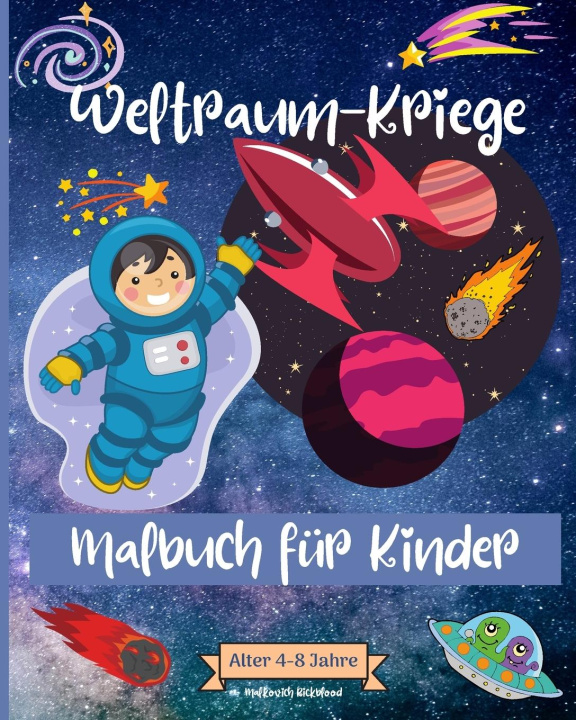 Carte Weltraum-Kriege Malbuch für Kinder im Alter von 4-8 Jahren 