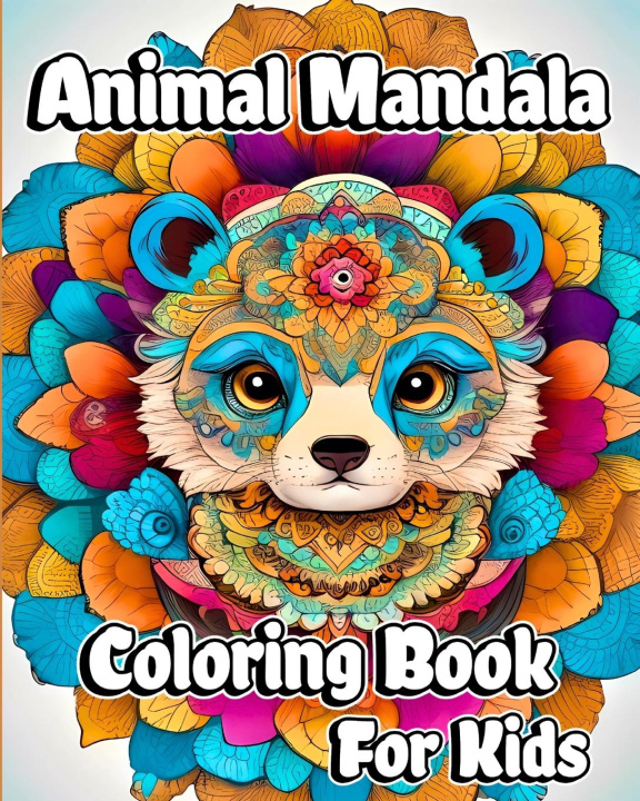 Kniha Animal Mandala Coloring Book for Kids 