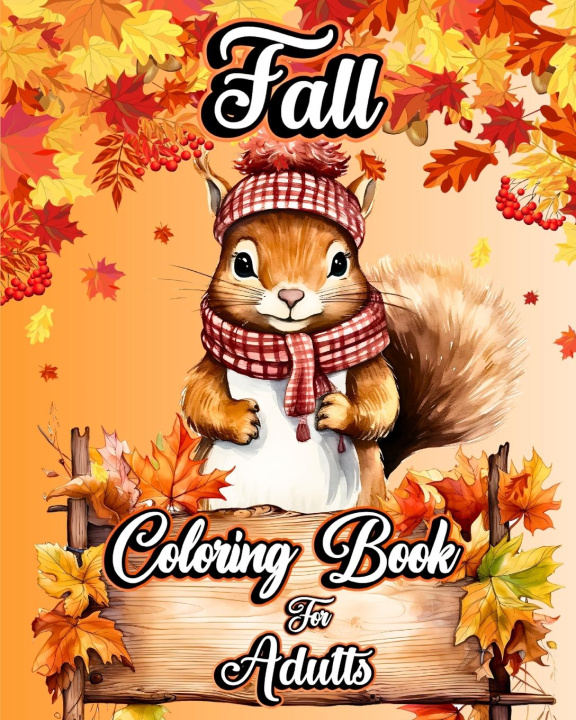 Książka Fall Coloring Book for Adults 