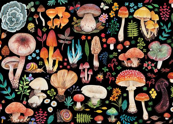 Könyv Mushrooms 1000-Piece Jigsaw Puzzle 