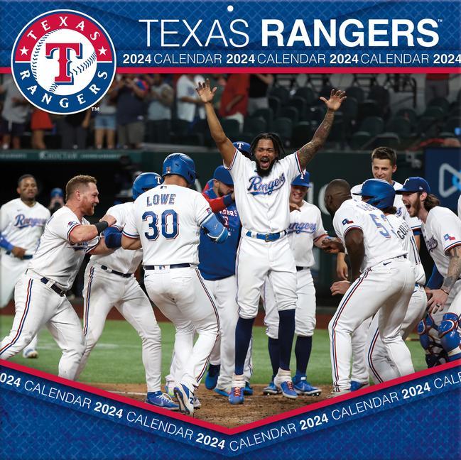 Naptár/Határidőnapló Texas Rangers 2024 12x12 Team Wall Calendar 