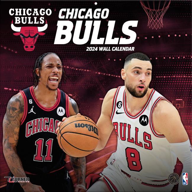 Naptár/Határidőnapló Chicago Bulls 2024 12x12 Team Wall Calendar 