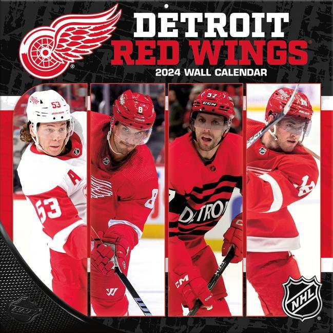 Kalendář/Diář Detroit Red Wings 2024 12x12 Team Wall Calendar 