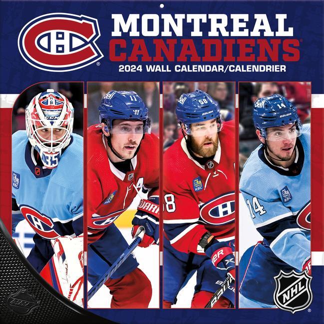 Kalendář/Diář Montreal Canadiens - Bilingual 2024 12x12 Team Wall Calendar 