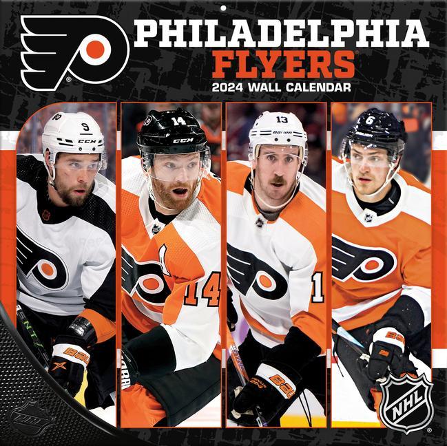 Calendar/Diary Philadelphia Flyers 2024 12x12 Team Wall Calendar 