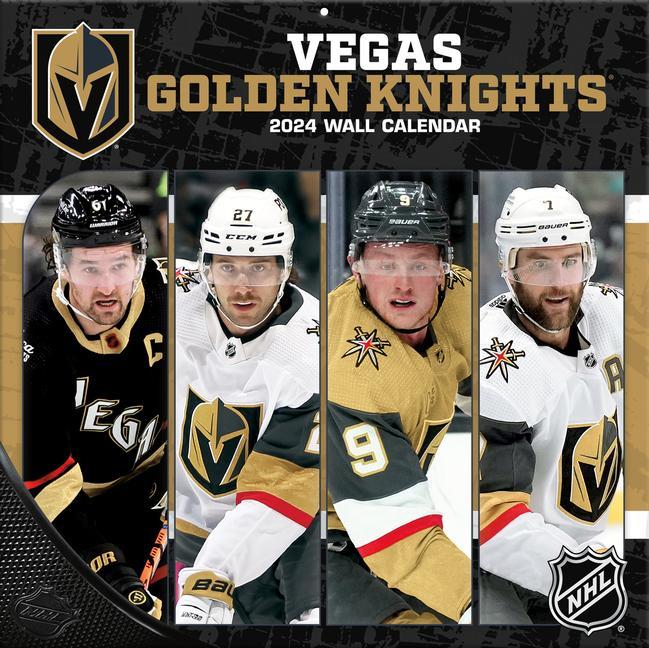 Naptár/Határidőnapló Vegas Golden Knights 2024 12x12 Team Wall Calendar 