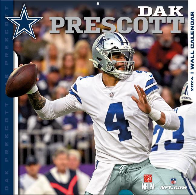 Kalendář/Diář Dallas Cowboys Dak Prescott 2024 12x12 Player Wall Calendar 