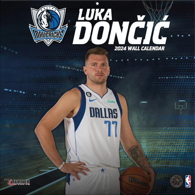 Календар/тефтер Dallas Mavericks Luka Doncic 2024 12x12 Player Wall Calendar 