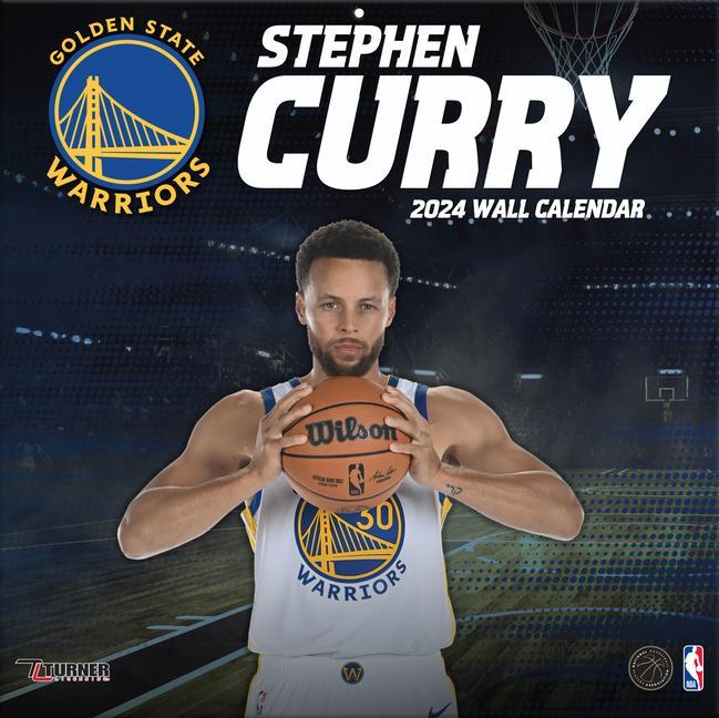 Naptár/Határidőnapló Golden State Warriors Stephen Curry 2024 12x12 Player Wall Calendar 