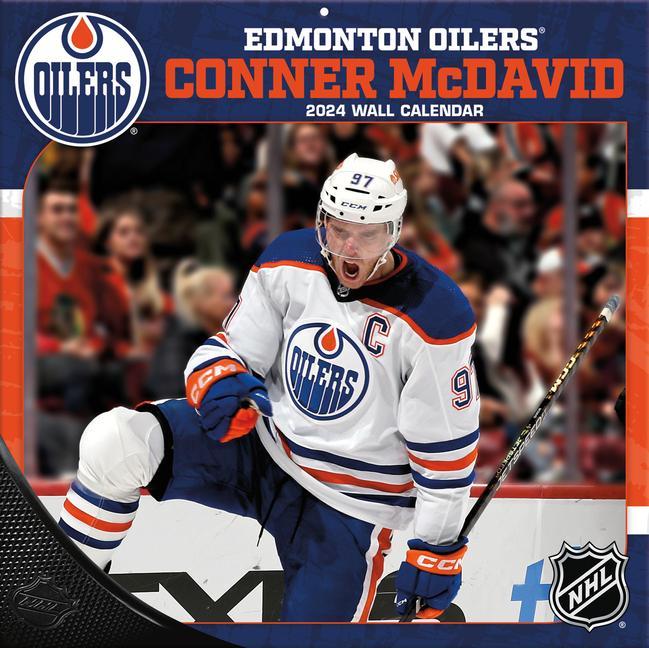 Kalendář/Diář Edmonton Oilers Connor McDavid 2024 12x12 Player Wall Calendar 
