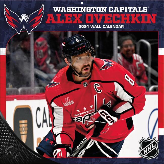 Kalendarz/Pamiętnik Washington Capitals Alex Ovechkin 2024 12x12 Player Wall Calendar 