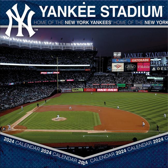 Naptár/Határidőnapló New York Yankees Yankee Stadium 2024 12x12 Stadium Wall Calendar 