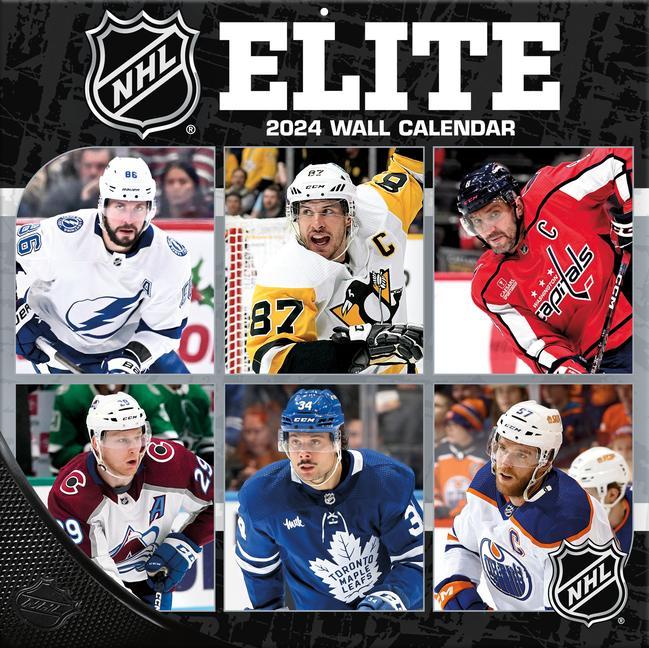 Kalendář/Diář NHL Elite 2024 12x12 Wall Calendar 