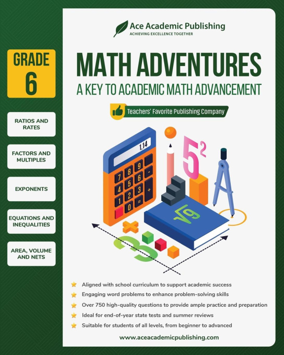 Kniha Math Adventures - Grade 6 