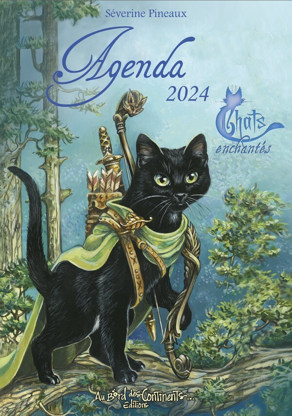 Carte Agenda 2024 chats enchantés 