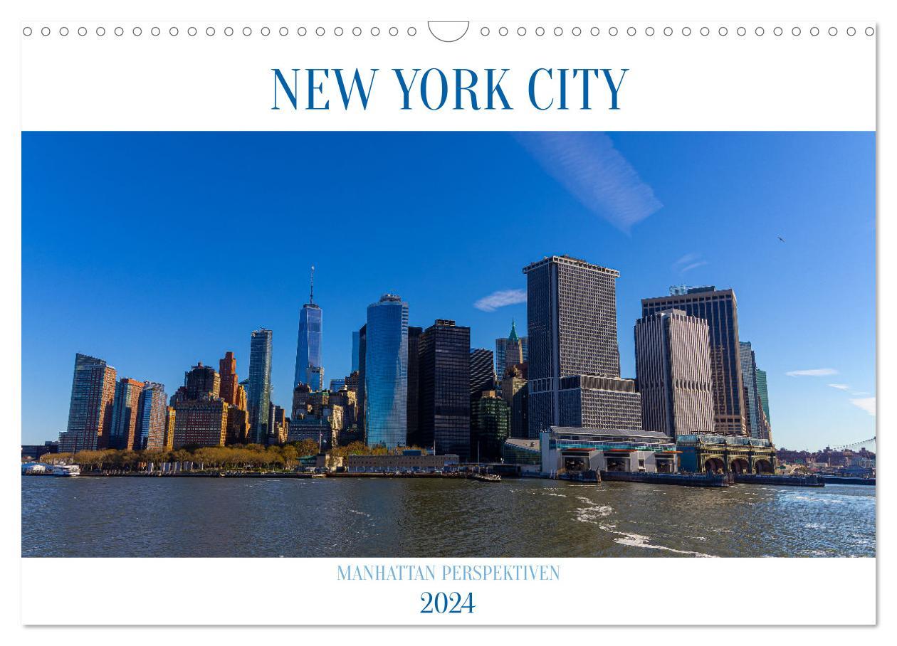 Calendar / Agendă New York City Manhattan Perspektiven (Wandkalender 2024 DIN A3 quer), CALVENDO Monatskalender 