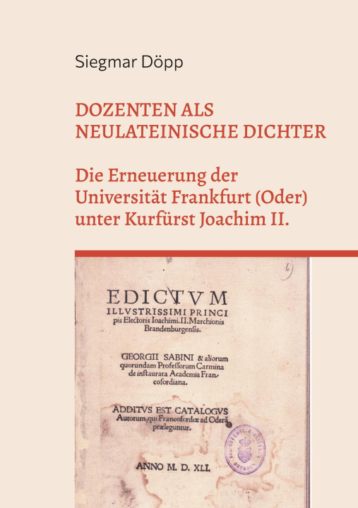 Book Dozenten als neulateinische Dichter 