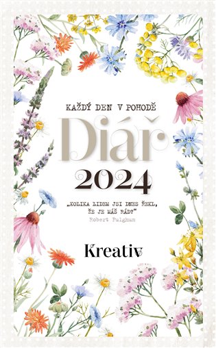 Kniha Kreativ Diář 2024 - Luční kvítí 