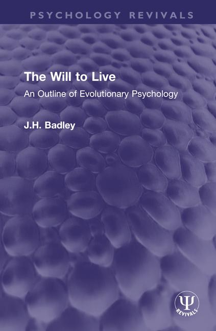 Knjiga Will to Live J.H. Badley