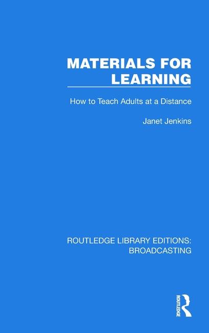Knjiga Materials for Learning Janet Jenkins