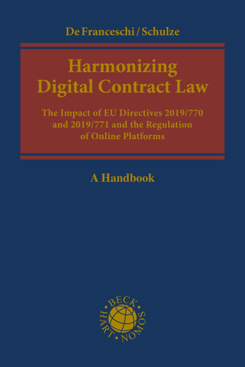 Book Harmonizing Digital Contract Law Reiner Schulze