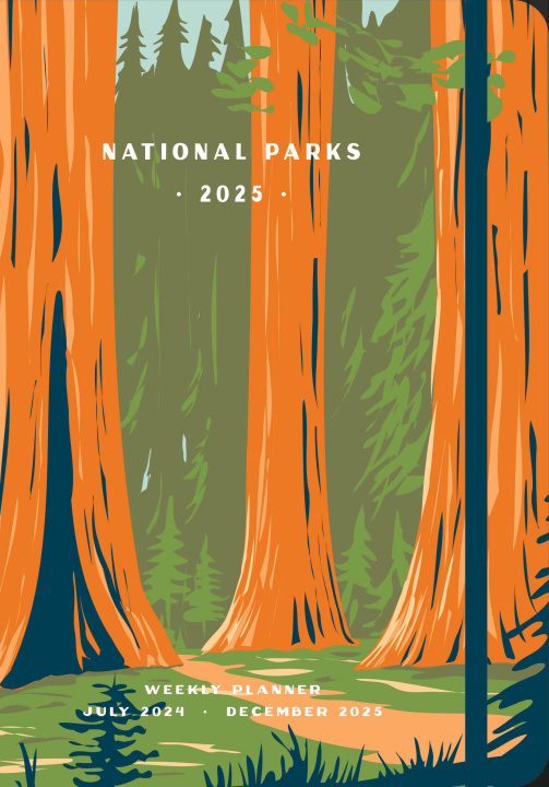 Książka National Parks 2025 Weekly Planner Editors of Rock Point