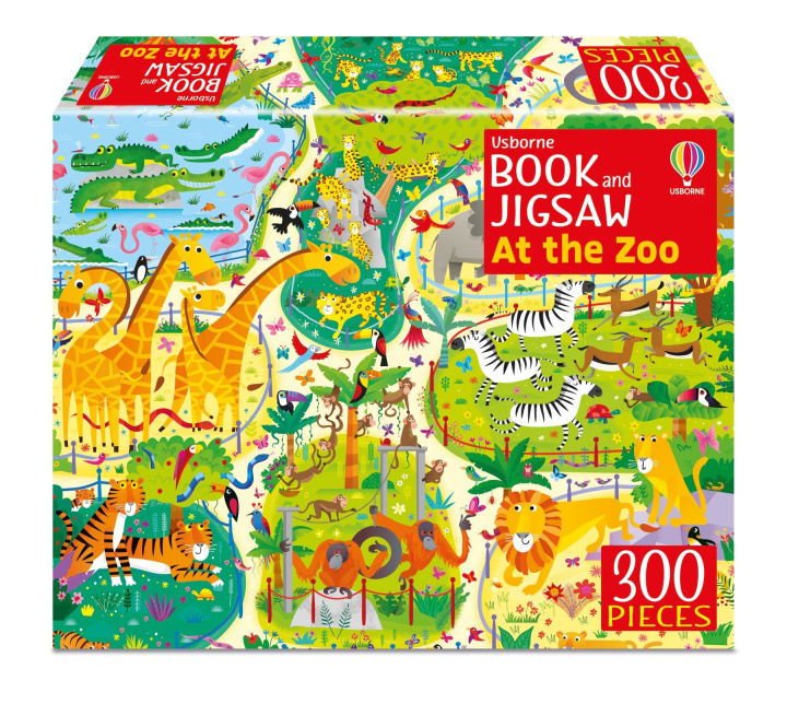 Książka Usborne Book and Jigsaw At the Zoo Kirsteen Robson