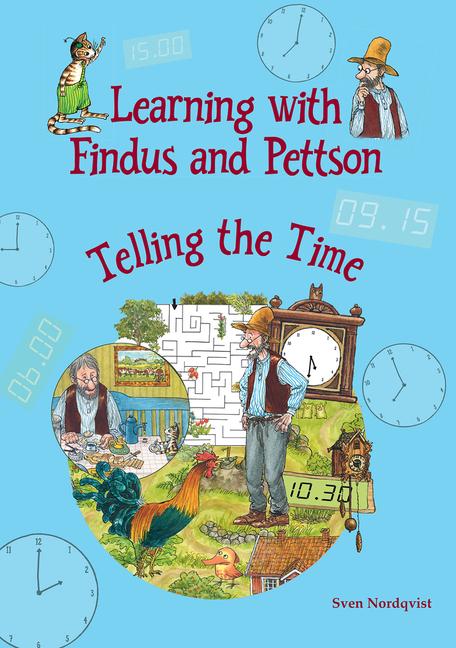 Libro Learning with Findus and Pettson - Telling the Time Sven Nordqvist