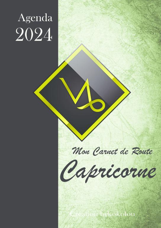 Carte Agenda 2024 - CAPRICORNE - astrologie Pruvost