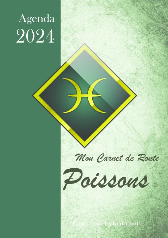 Kniha Agenda 2024 - POISSONS - astrologie Pruvost