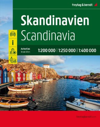 Книга Skandinavien, Autoatlas 1:200.000 - 1:400.000, freytag & berndt freytag & berndt