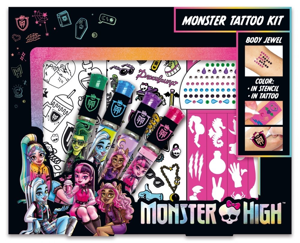 Książka Zestaw tatuaży Monster High 