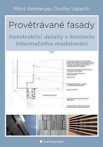 Kniha Provětrávané fasády - Konstrukční detaily v kontextu informačního modelování Miloš Rehberger