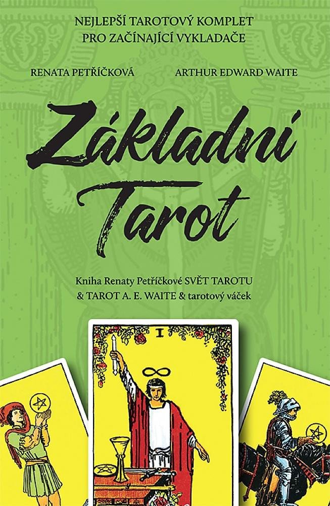 Knjiga Základní Tarot - Kniha Svět tarotu + 78 karet A.E.Waite + váček Renata Petříčková