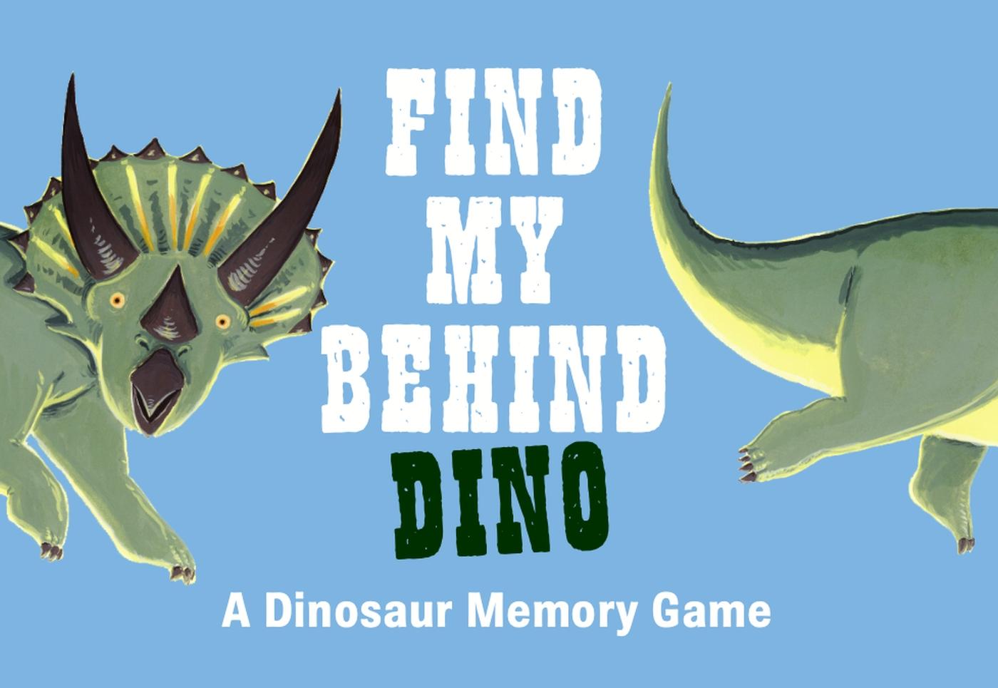 Gioco/giocattolo Find My Behind: Dino: A Memory Game 