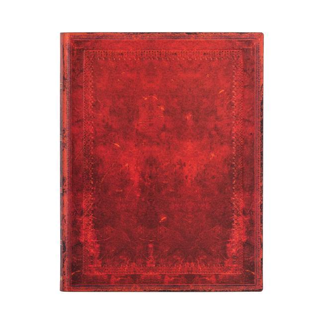 Календар/тефтер Paperblanks 2024 Red Moroccan Bold Old Leather Collection 12-Month Ultra Flexi Business Planner 224 Pg 80 GSM 