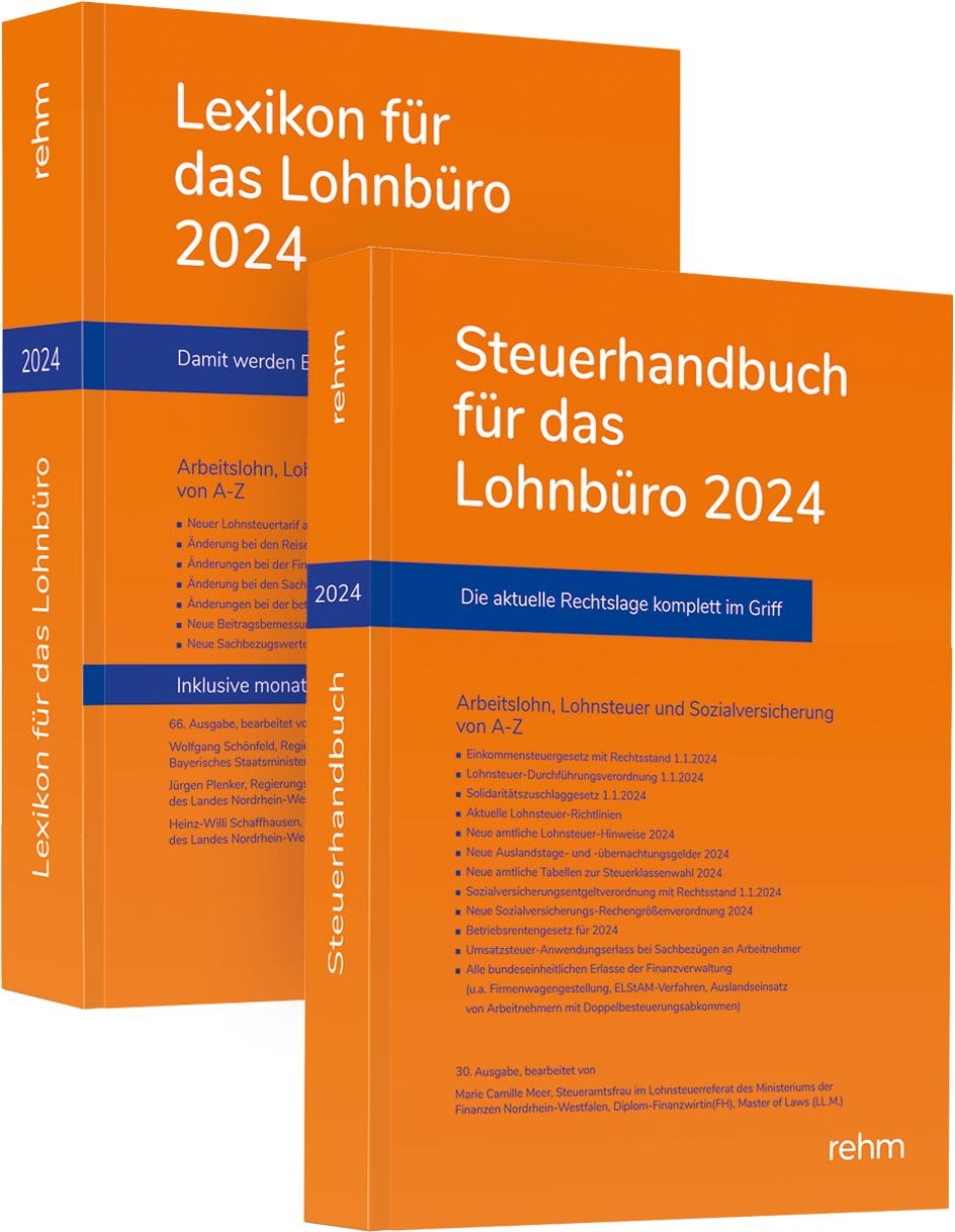 Carte Buchpaket Lexikon für das Lohnbüro und Steuerhandbuch 2024 Jürgen Plenker