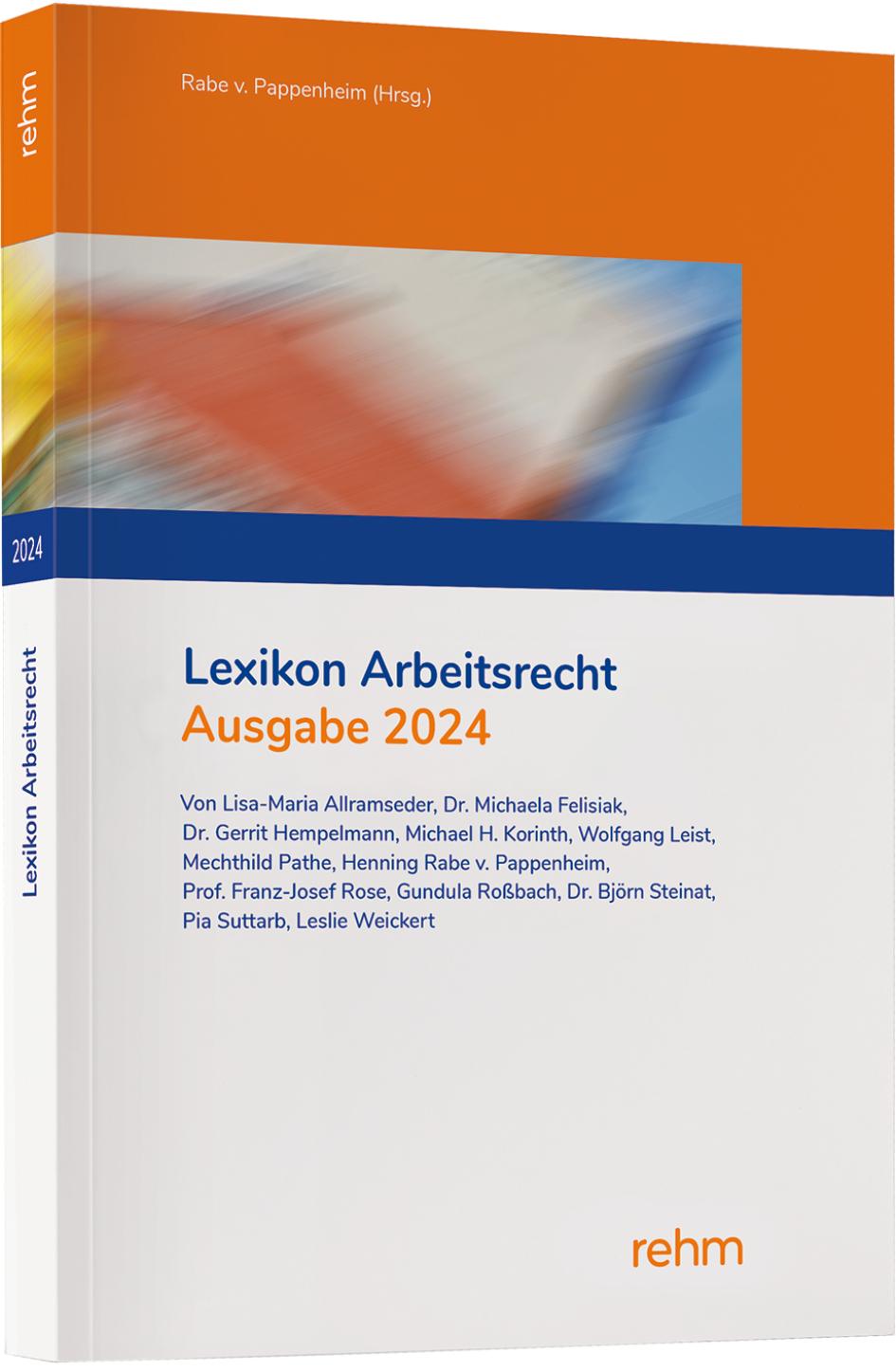Книга Lexikon Arbeitsrecht 2024 Björn Steinat