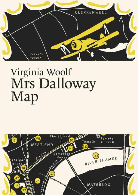 Carte Virginia Woolf, Mrs Dalloway Map Thelander
