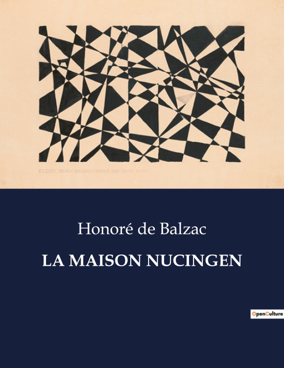 Knjiga LA MAISON NUCINGEN DE BALZAC