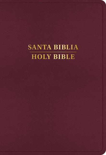 Buch Rvr 1960/KJV Biblia Bilingüe Letra Grande, Borgo?a Imitación Piel, Con Índice (2024 Ed.) 