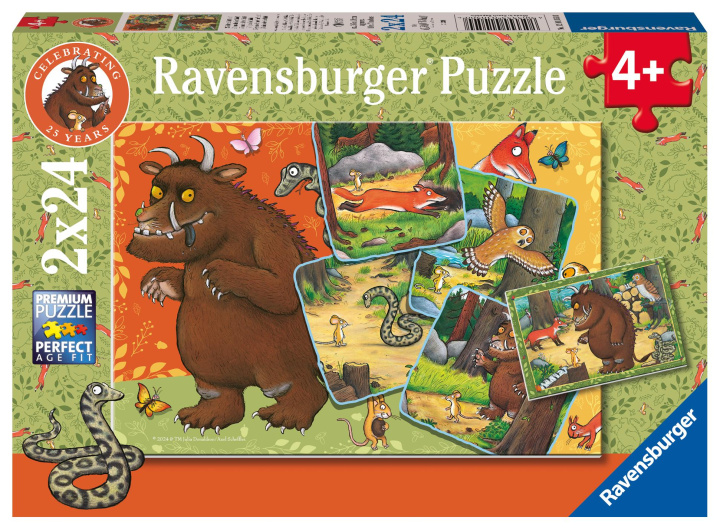 Spiel/Spielzeug Ravensburger Kinderpuzzle 12001050 - Grüffelo im Wald - 2x24 Teile Grüffelo Puzzle für Kinder ab 4 Jahren 