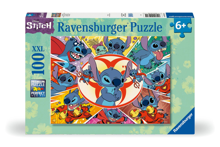 Joc / Jucărie Ravensburger Kinderpuzzle 12001071 - Disney Stitch - 100 Teile XXL Stitch Puzzle für Kinder ab 6 Jahren 