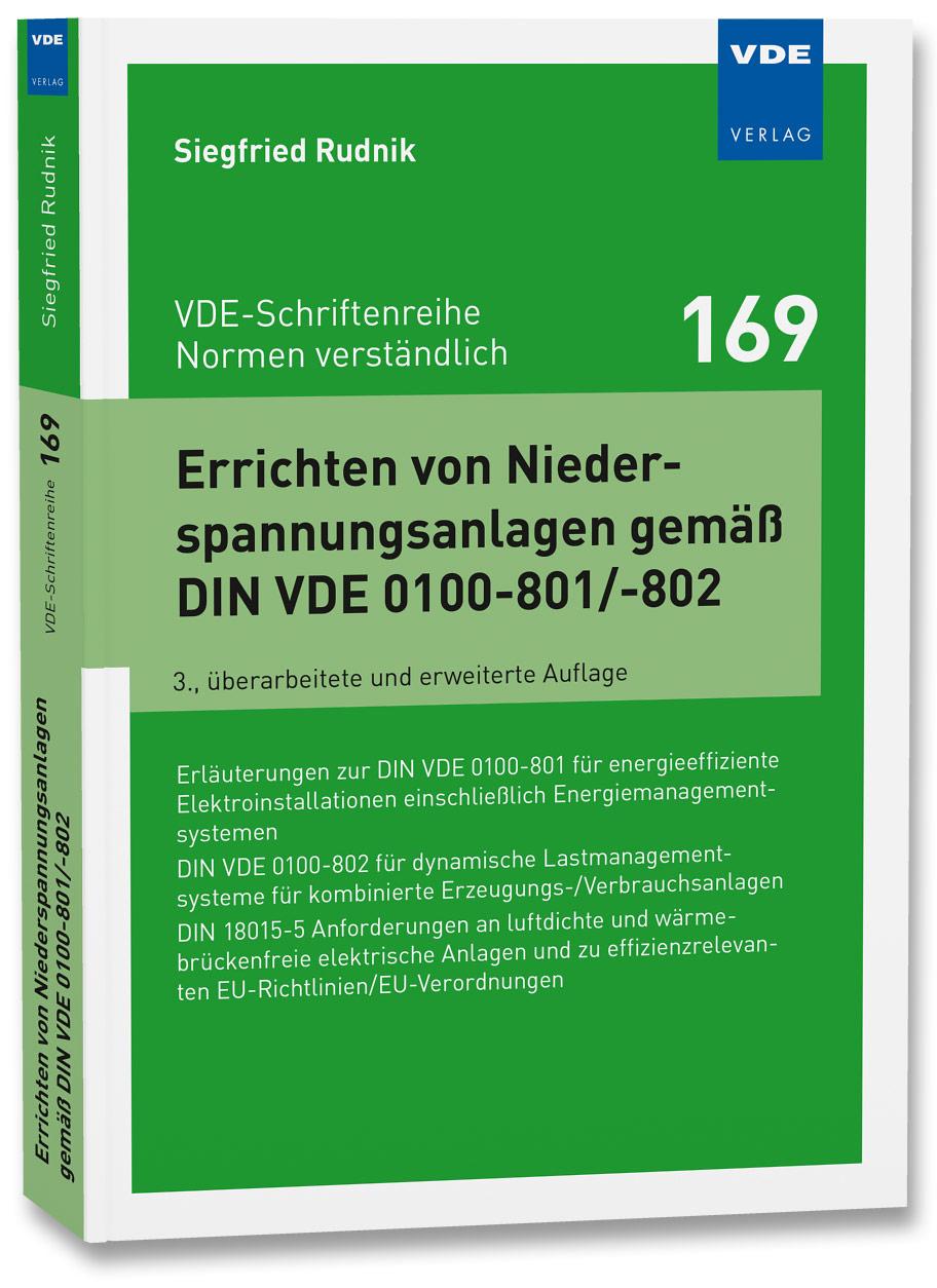 Carte Errichten von Niederspannungsanlagen gemäß DIN VDE 0100-801/-802 