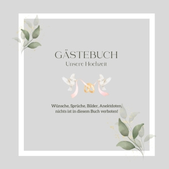 Kniha Gästebuch Unsere Hochzeit: Elegantes Hochzeits-Gästebuch, blanko Mein Amorzinho